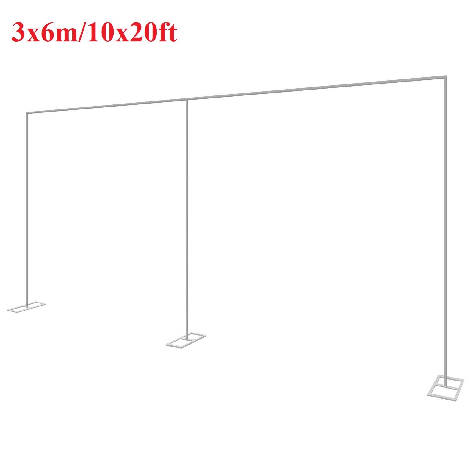 Wedding Backdrop Curtain - 3x6m/10x20ft metalowy łuk ślubny stojak Heavy