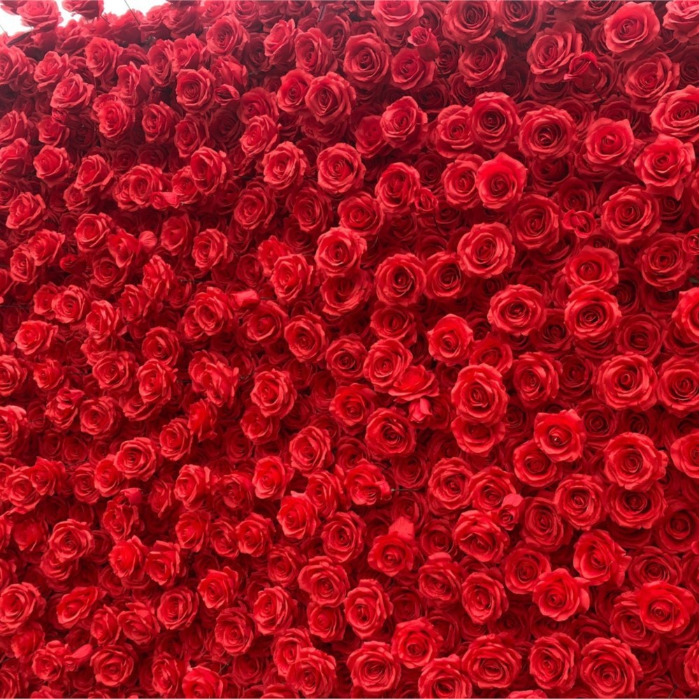 Uflower Czerwona Róża 5D Kwiat – Wedding Backdrop Curtain recenzja i cena