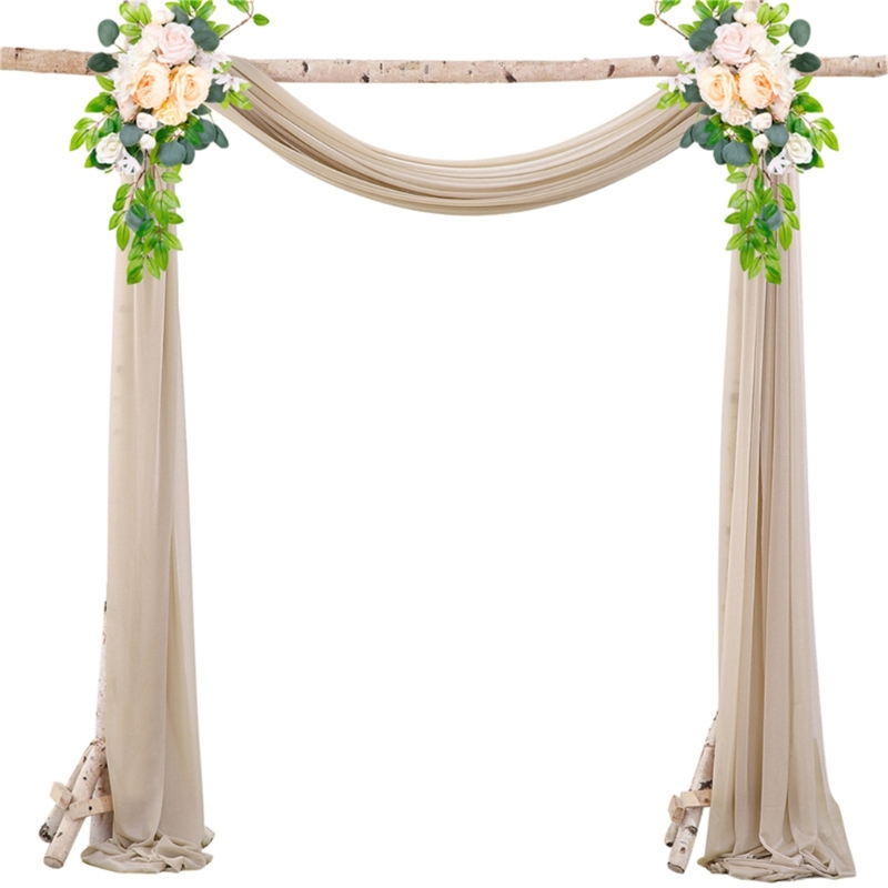 N7YF romans perły szyfonowy łu – Wedding Backdrop Curtain recenzja i cena