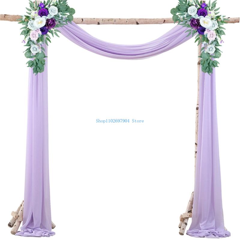 N7YF romans perły szyfonowy łu – Wedding Backdrop Curtain recenzja i cena