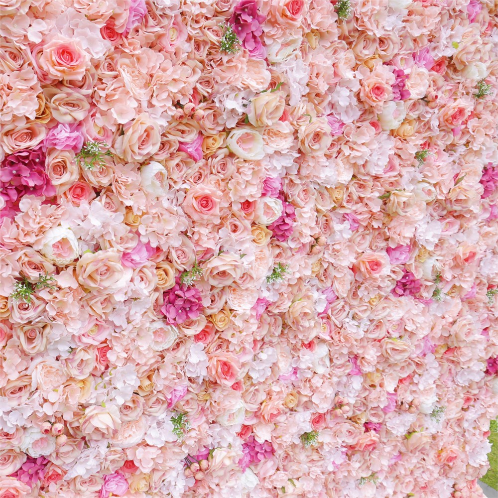 Uflower Różowa Róża i Hortensj – Wedding Backdrop Curtain recenzja i cena