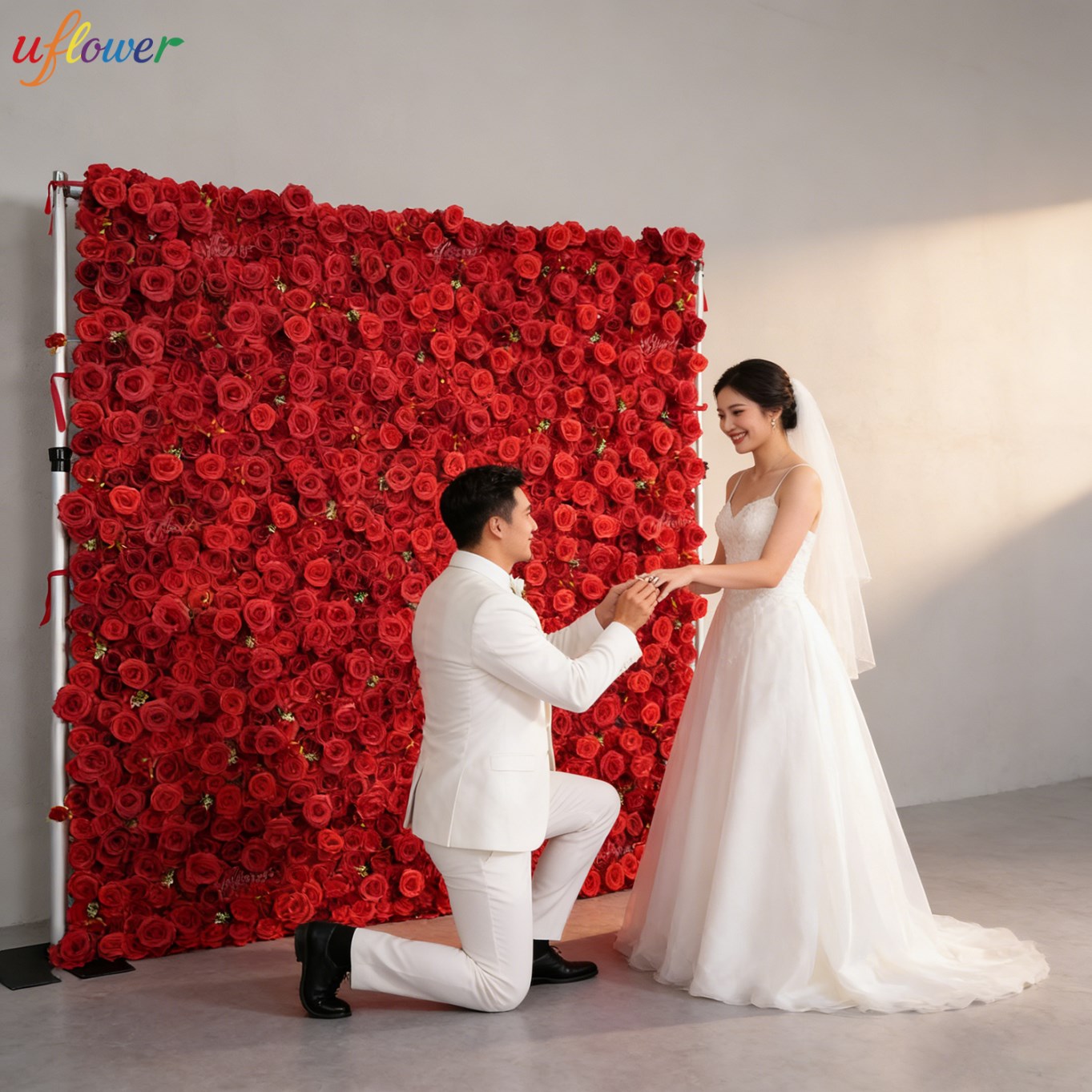 Ściana kwiatowa z sztucznych r – Wedding Backdrop Curtain recenzja i cena