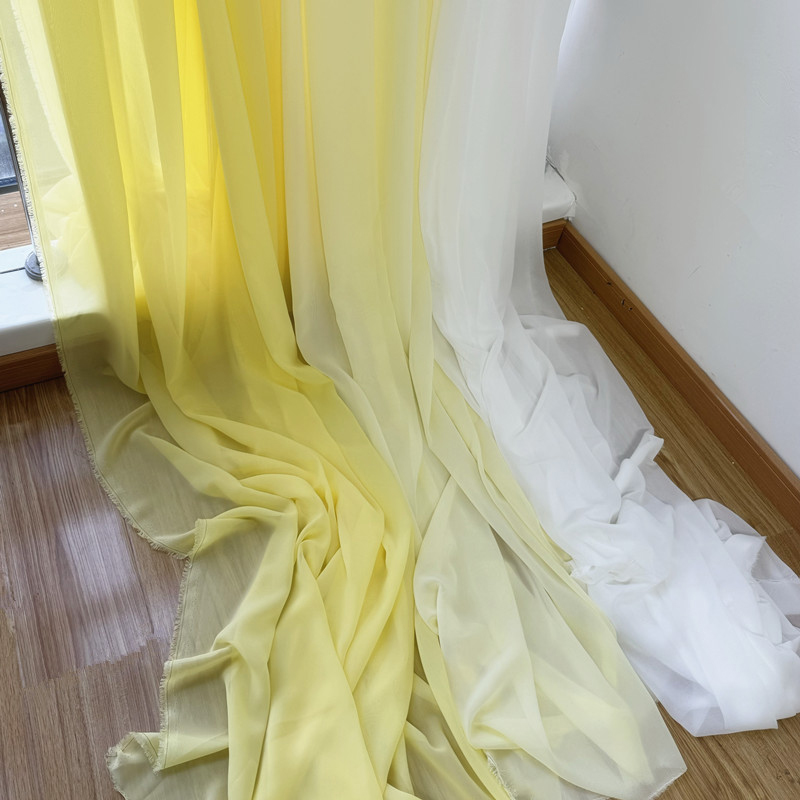 Biała żółta szyfonowa tkanina  – Wedding Backdrop Curtain recenzja i cena