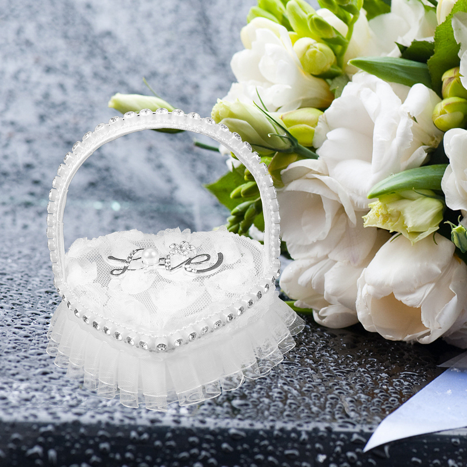 Poduszka ślubna na pierścionki – Ring Bearer Pillow recenzja i cena