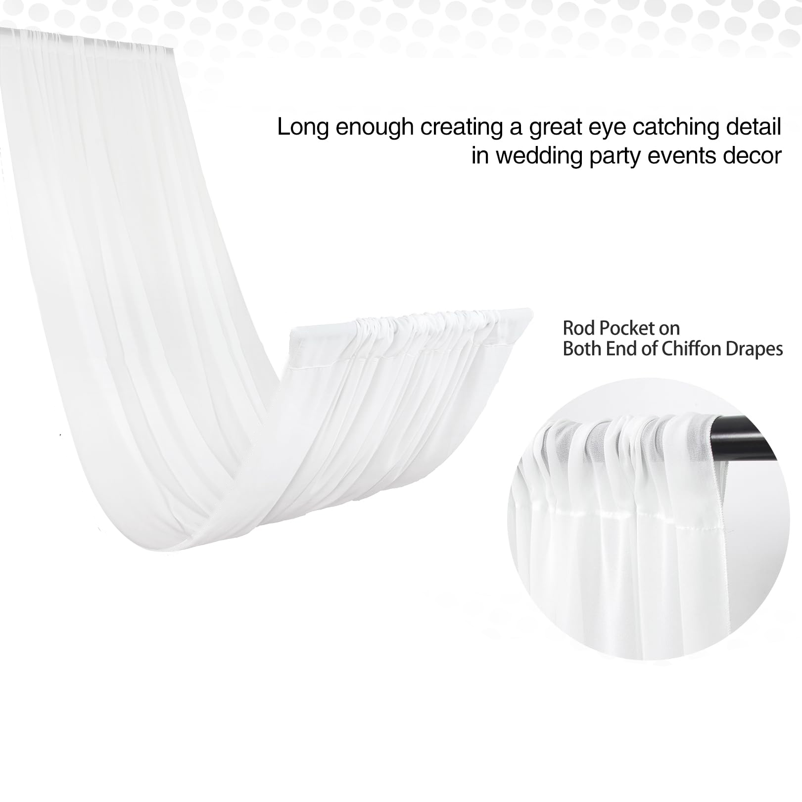 Łuk ślubny Zasłona sufitowa De – Wedding Backdrop Curtain recenzja i cena