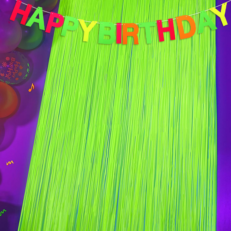 Glow Party Neon Foil Fringe Cu – Wedding Backdrop Curtain recenzja i cena