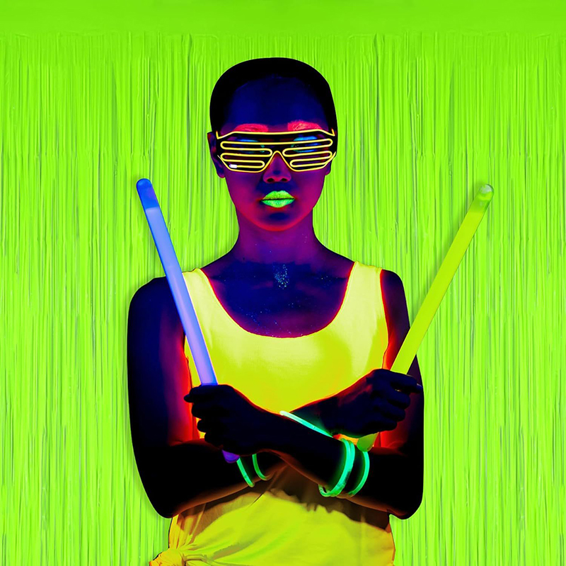 Glow Party Neon Foil Fringe Cu – Wedding Backdrop Curtain recenzja i cena