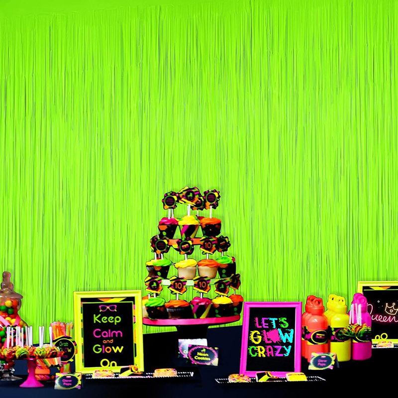 Glow Party Neon Foil Fringe Cu – Wedding Backdrop Curtain recenzja i cena