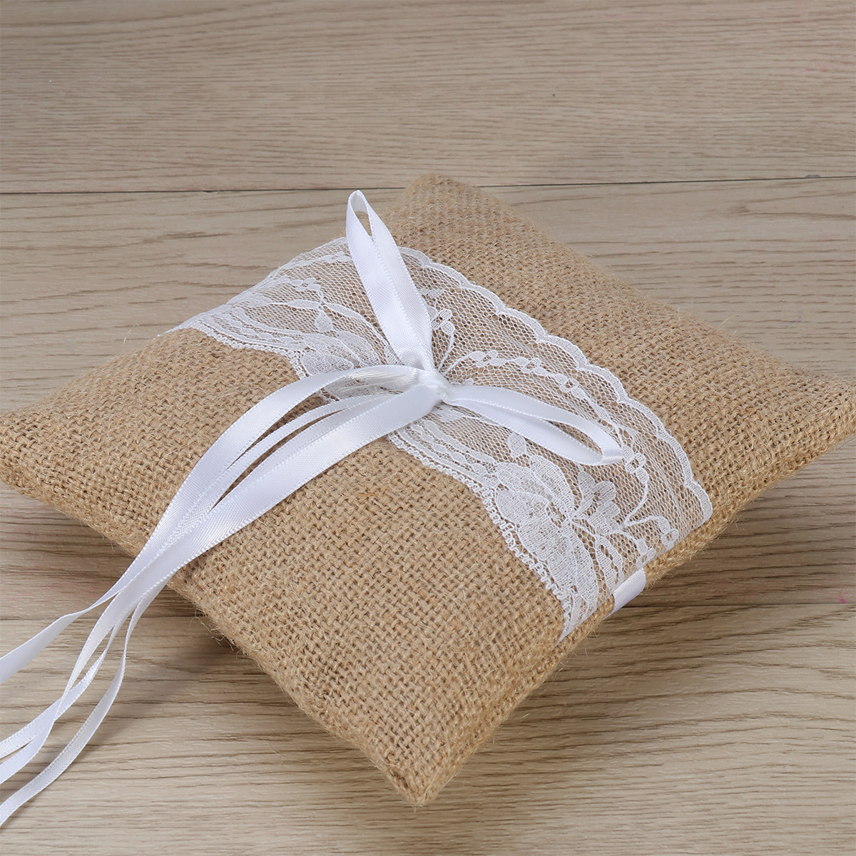 Zestaw 6 jutowych koszyków na  – Ring Bearer Pillow recenzja i cena