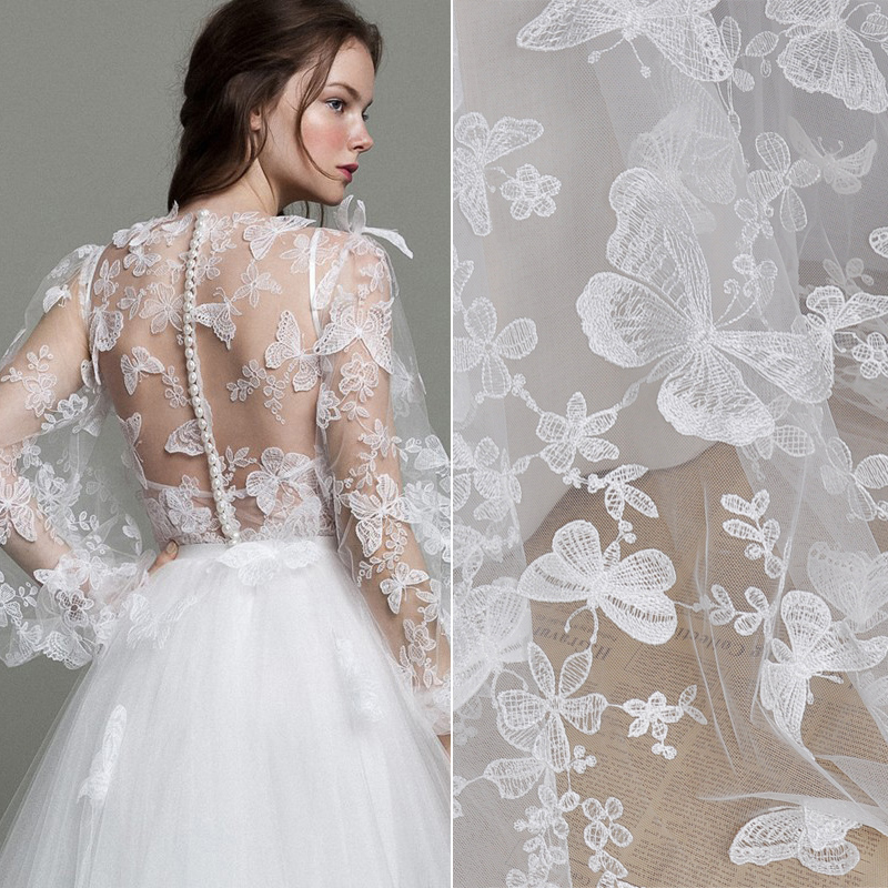 1 Jard Tiulu z Haftem 3D Motyl – Wedding Water Supply recenzja i cena