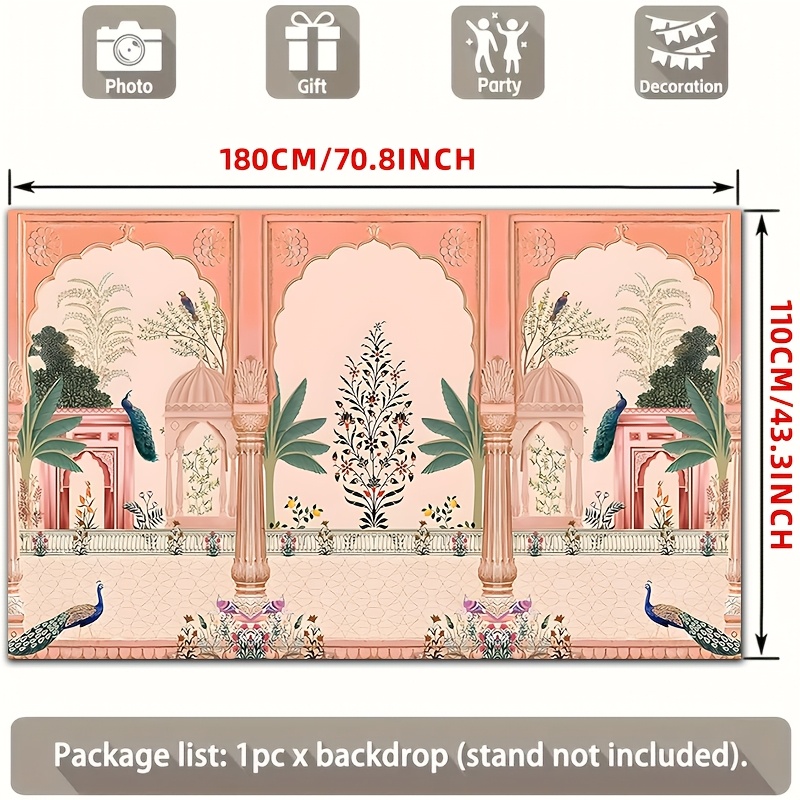 Ozdobne tło fotograficzne w st – Wedding Backdrop Curtain recenzja i cena