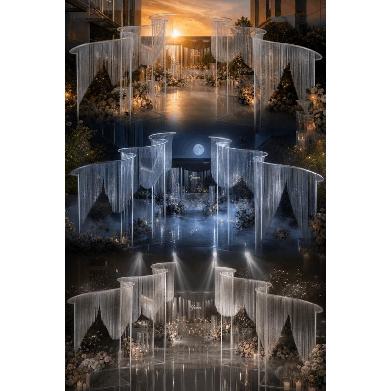 Luksusowa łukowa konstrukcja ż – Wedding Backdrop Curtain recenzja i cena