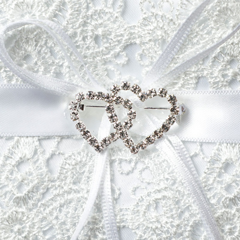 Biała koronkowa poduszka na ob – Ring Bearer Pillow recenzja i cena