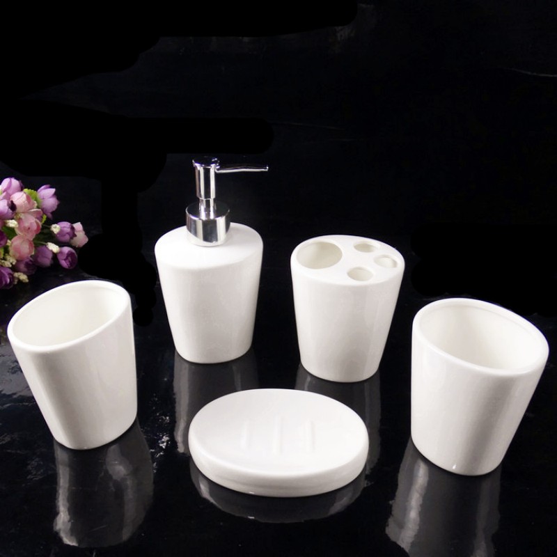 Biały ceramiczny zestaw akceso – Wedding Bathroom Supply Kit recenzja i cena