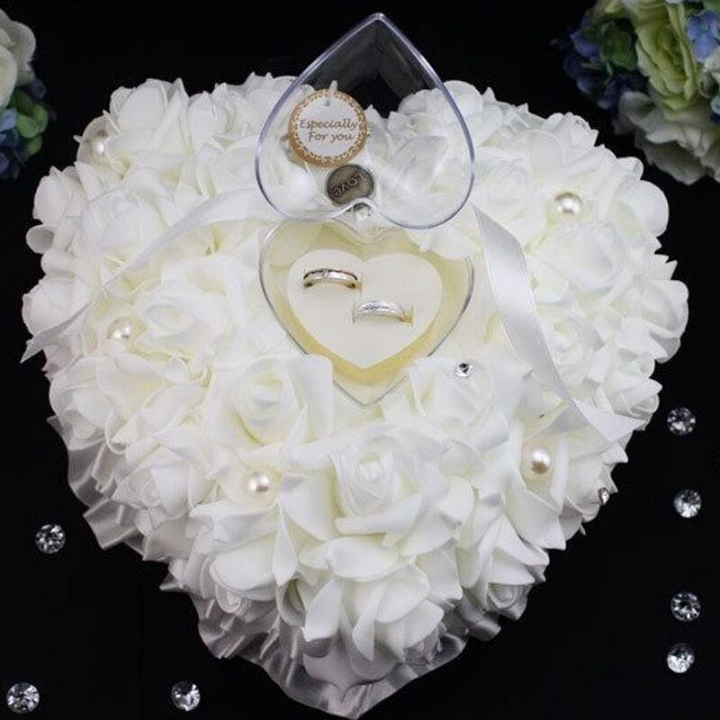 Ceremonia ślubna satyna w kolo – Ring Bearer Pillow recenzja i cena