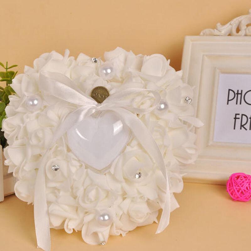 Ceremonia ślubna satyna w kolo – Ring Bearer Pillow recenzja i cena
